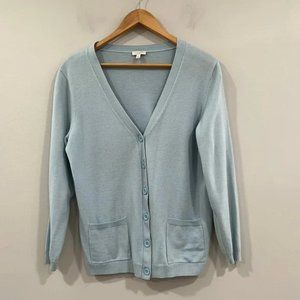 Talbots Light Blue Long Sleeve Button Up Cardigan 1X Tote 2